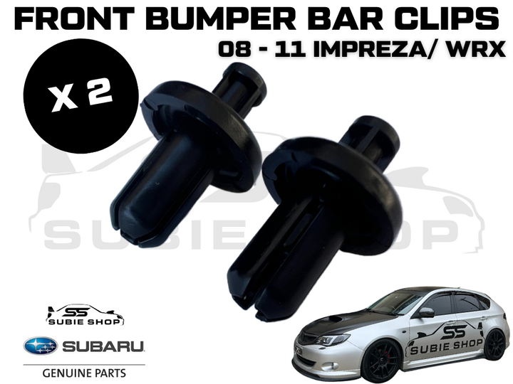 2x GENUINE Subaru Impreza 08 - 11 GH G3 WRX Front Bumper Bar Bracket Small Clips