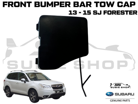 New GENUINE Subaru Forester 13 - 15 SJ Front Bumper Bar Tow Hook Cap Cover Matt