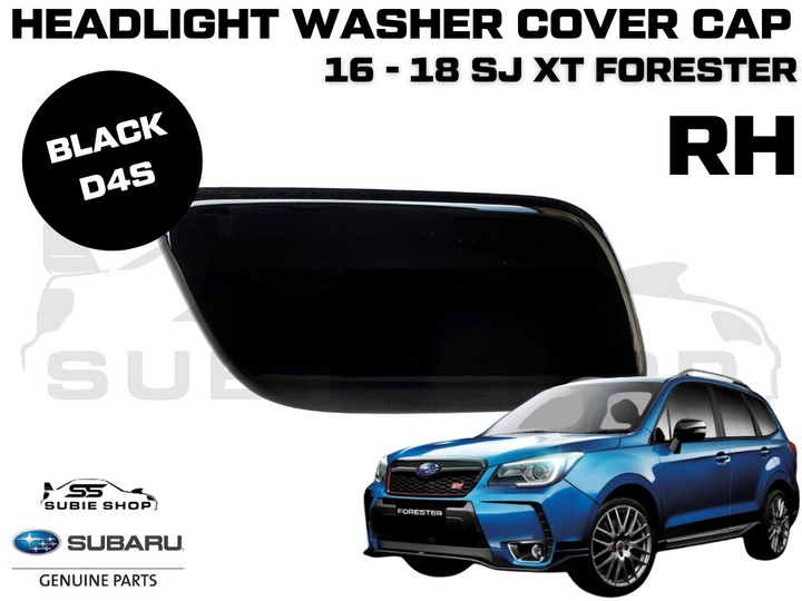 Genuine Headlight Washer Cap Cover 2016-18 Subaru Forester SJ XT Right Black D4S