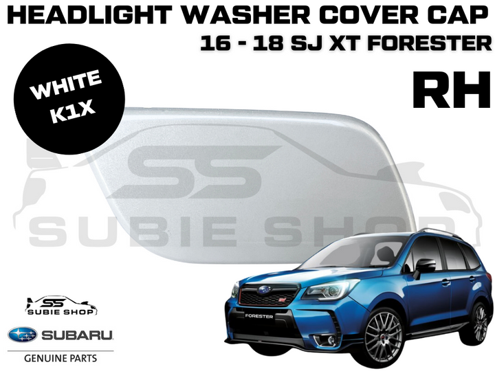Genuine Headlight Washer Cap Cover 2016-18 Subaru Forester SJ XT Right White K1X