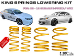 Front + Rear Super Low Coil Lowered KING SPRINGS For 08 - 12 GH Subaru Impreza WRX RS