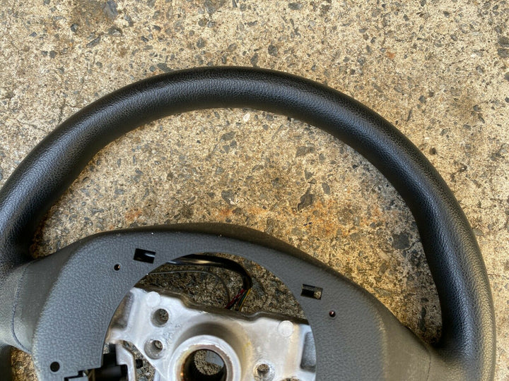 Subaru Impreza 08 - 14 GH G3 Hatch Leather Steering Wheel Black Silver Buttons