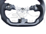 PRE-ORDER - Carbon Fiber Leather Red Stitch Steering Wheel For 08 - 14 Subaru Impreza WRX RS