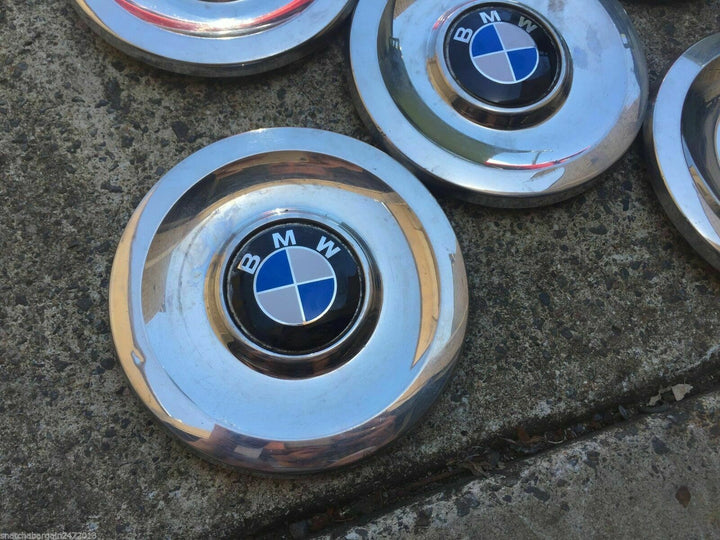 Genuine BMW Vintage 1960'S 1970'S Original Hub Caps Wheel Covers Full Set Of 5