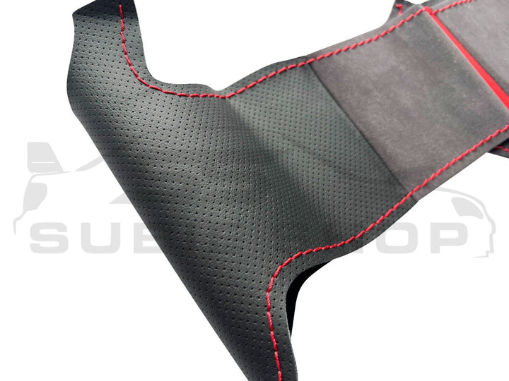Leather Suede Hand Stitched Steering Wheel Kit For 21-23 Subaru BRZ Toyota GR86