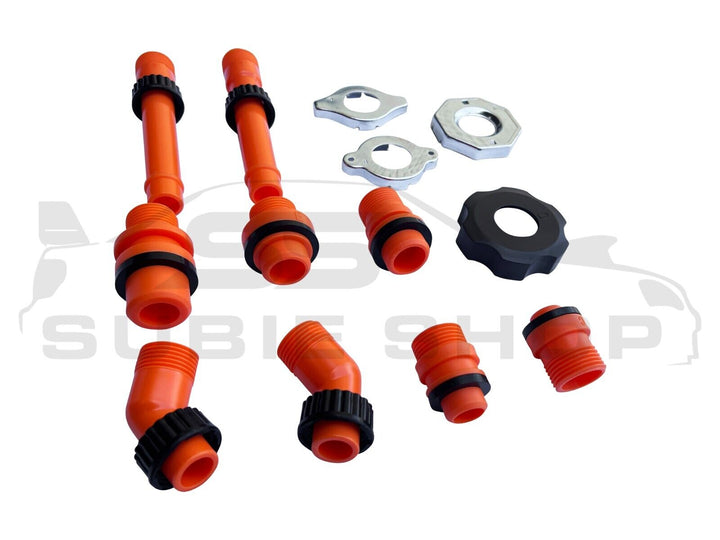 15 Pce Spill Proof Radiator Cooling System Coolant Bleed Kit Funnel Filler Refil