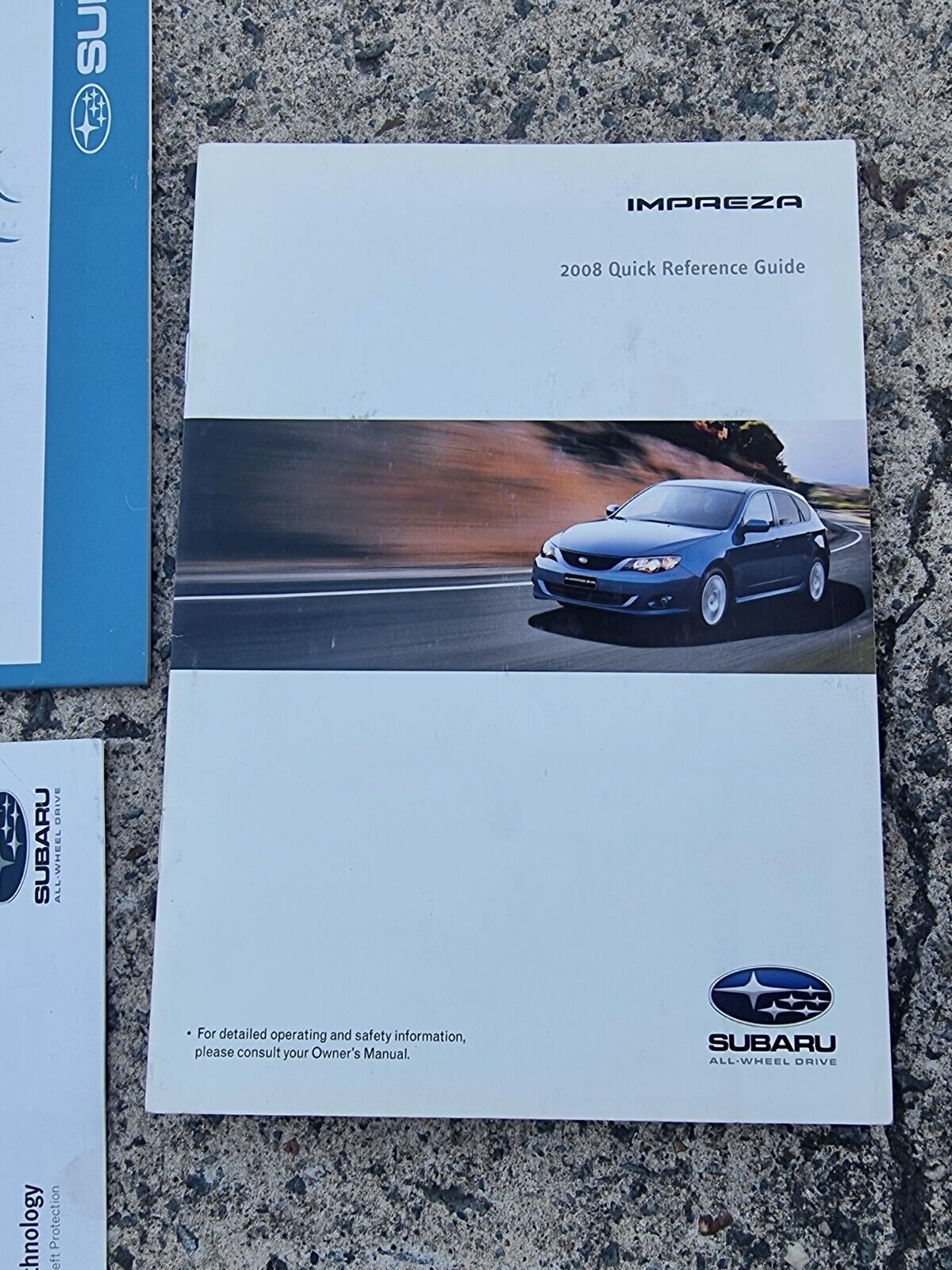 Subaru Impreza RS 2007 -11 Factory Owners Manual Booklet Wallet