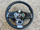 Subaru Forester SK 18 - 21 Leather Steering Wheel Bluetooth Buttons Type GENUINE