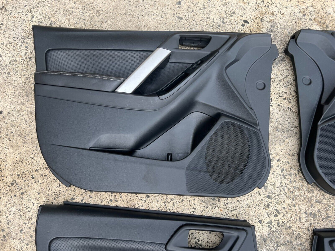 Subaru Forester SJ 2013 - 2018 Leather Door Card Panels Set Black Good Condition