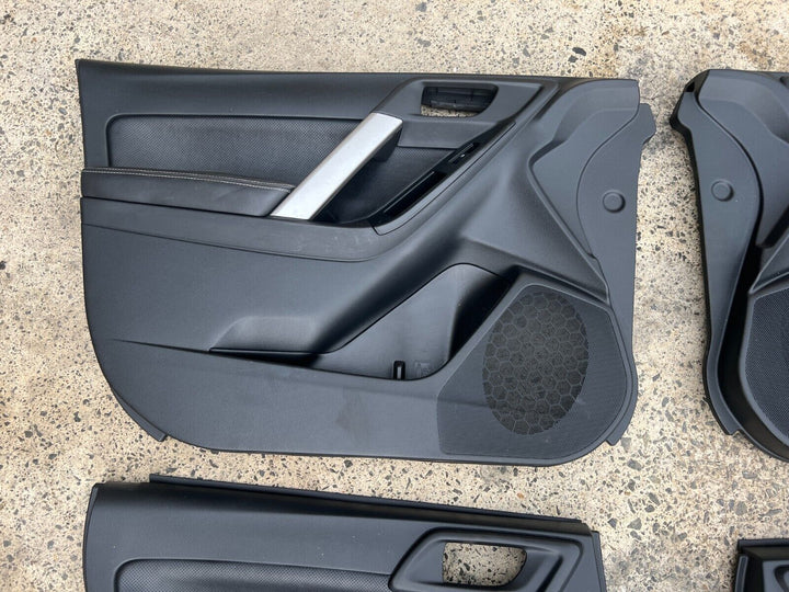 Subaru Forester SJ 2013 - 2018 Leather Door Card Panels Set Black Good Condition