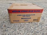 5  x 200 Tuff Touch TPE Gloves Blue Hybrid Food Safe Medium Powder & Latex Free