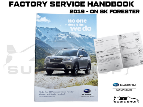 GENUINE Subaru Forester SK 19 - 23 Factory Warranty & Service Handbook Log Book