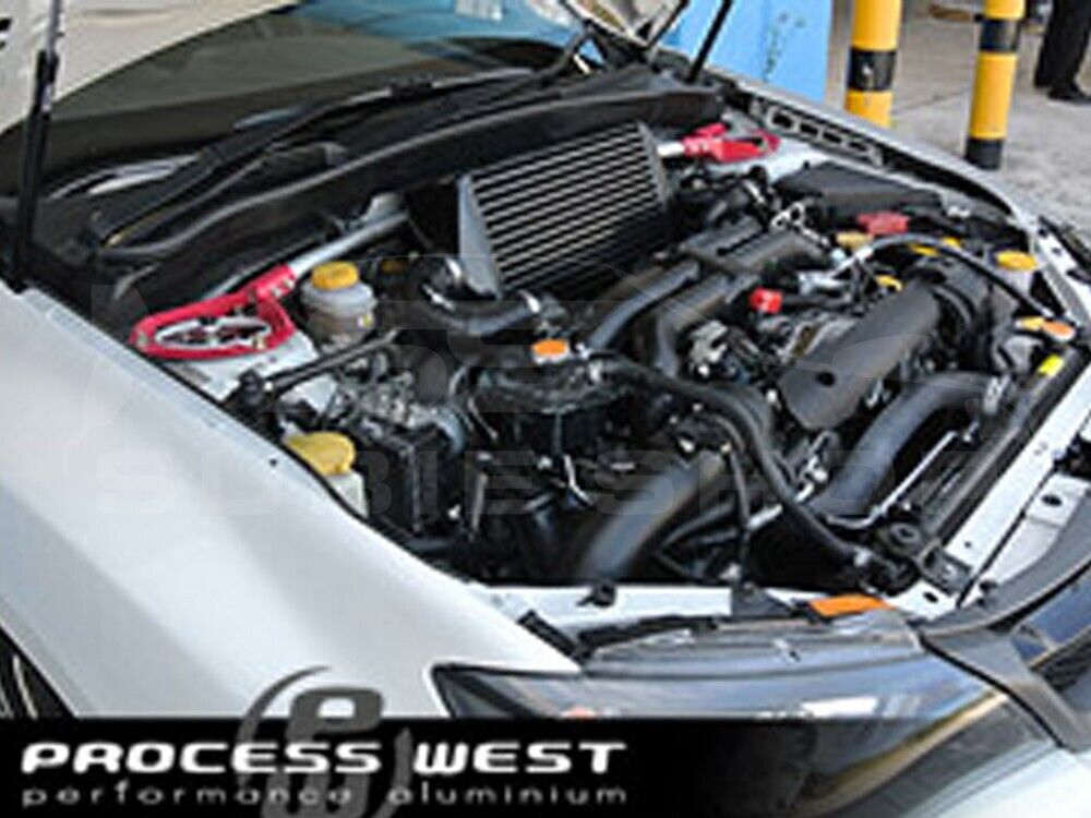 Process West Verticooler Top Mount Intercooler Kit Black for Subaru WRX G3 08-14