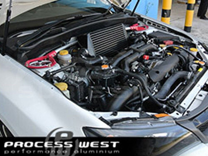 Process West Verticooler Top Mount Intercooler Kit Black for Subaru WRX G3 08-14