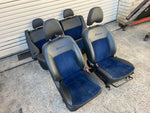 Subaru Forester 08-12 SH S Edition Blue Leather Interior Seats Front Rear Driver