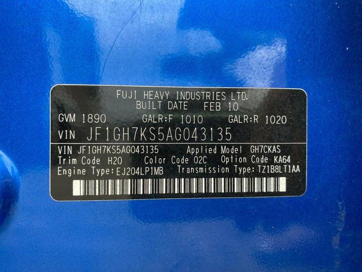 Subaru Impreza RS WRX 08 - 14 Windscreen Main Rear View Mirror Vision GENUINE