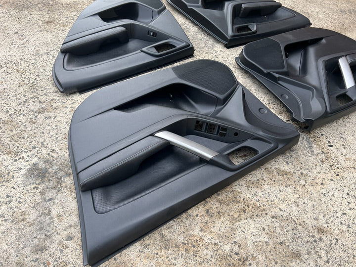 Subaru Forester SJ 2013 - 2018 Leather Door Card Panels Set Black Good Condition