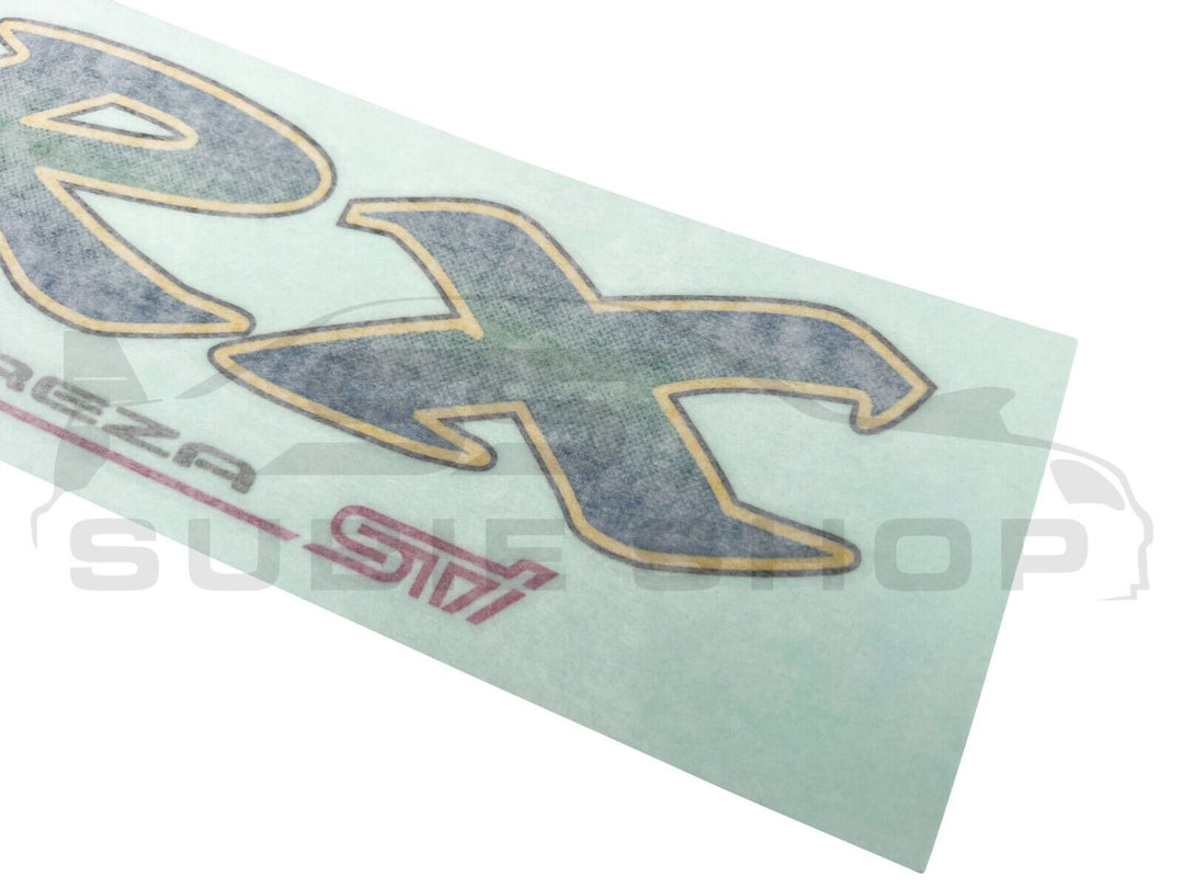NEW Genuine Subaru Impreza 99 WRX GC8 RA STI Rear Boot Lid Decal Stick ...