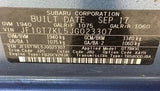 Genuine OEM Subaru XV GT 17 -21 FB20 Cold Air Engine Intake Feed Induction Scoop