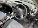Subaru Impreza 08 - 14 GH G3 Hatch Leather Steering Wheel Black Silver Buttons