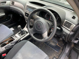 Subaru Impreza 08 - 14 GH G3 Hatch Leather Steering Wheel Black Silver Buttons