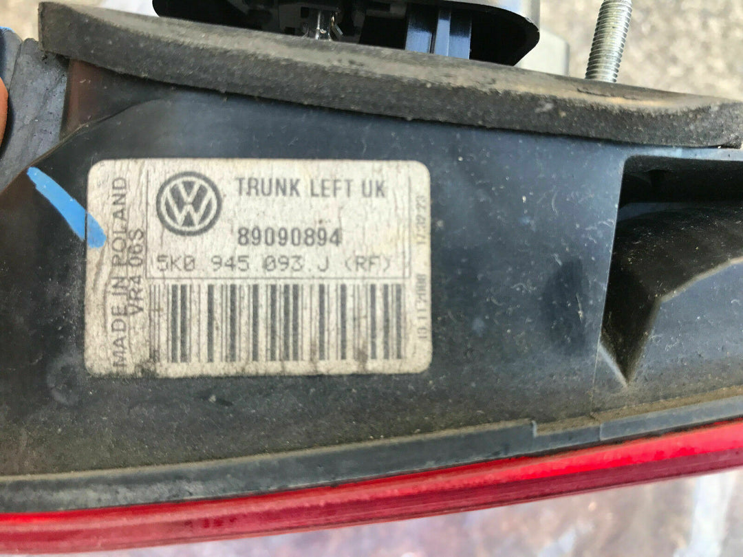 New Genuine VW Volkswagen LHR Left Rear Tail Light Tailight Brake Boot Trunk 08