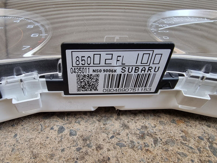 Low KM Subaru XV GT 2017 - 2021 FB20 Petrol Instrument Cluster 58,121km