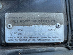 Subaru Liberty Outback Gen 5 09 - 12 Right Rear Window Motor Regulator RHR Right