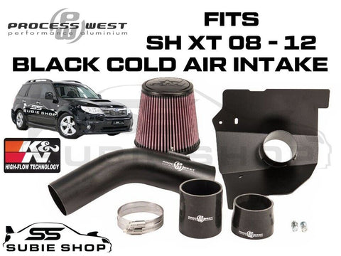 Process West Cold Air Intake K&N Hi Flow Filter for Subaru Forester Turbo 08 -12