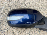 Subaru Liberty  Outback 2006 - 09 Driver Right Wing Side Mirror RH Blue 35J