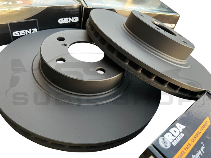RDA Performance Brake Rotors & Pads Upgrade 08 - 12 Subaru SH XT D Forester