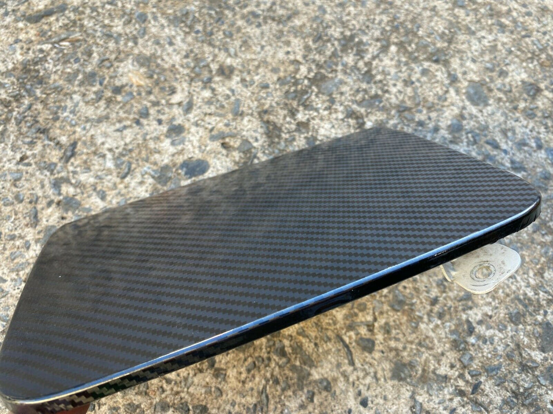 Subaru Liberty Outback 03 - 09 5D Carbon Fiber Vinyl Wrapped Petrol Flap Lid