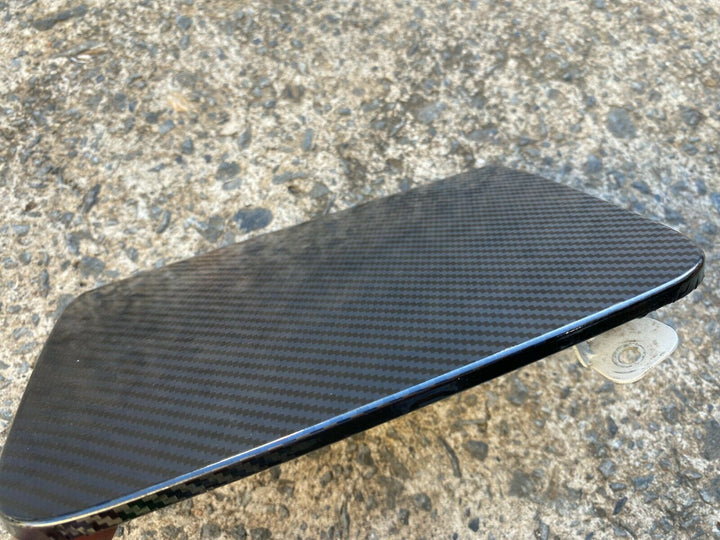 Subaru Liberty Outback 03 - 09 5D Carbon Fiber Vinyl Wrapped Petrol Flap Lid