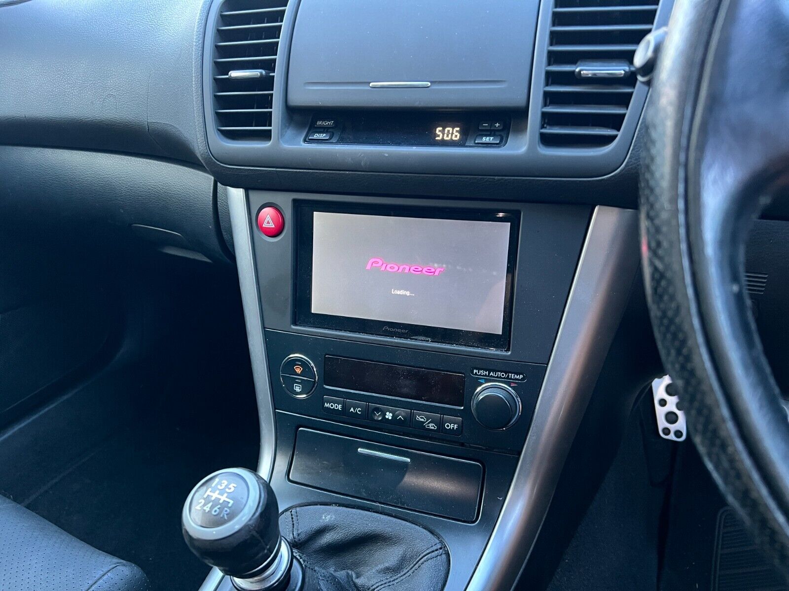 Subaru Liberty Outback 03 - 09 Gen 4 Factory Dash Clock 4 Button