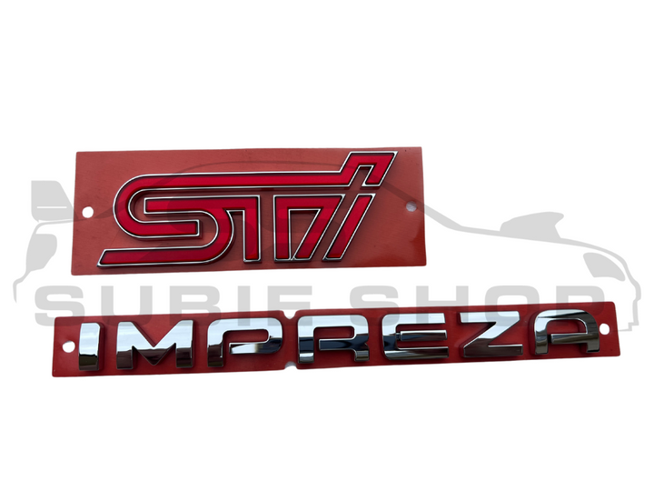NEW Genuine Subaru Impreza G3 Hatch WRX STi 8-14 Boot Letters Badge Decal Emblem