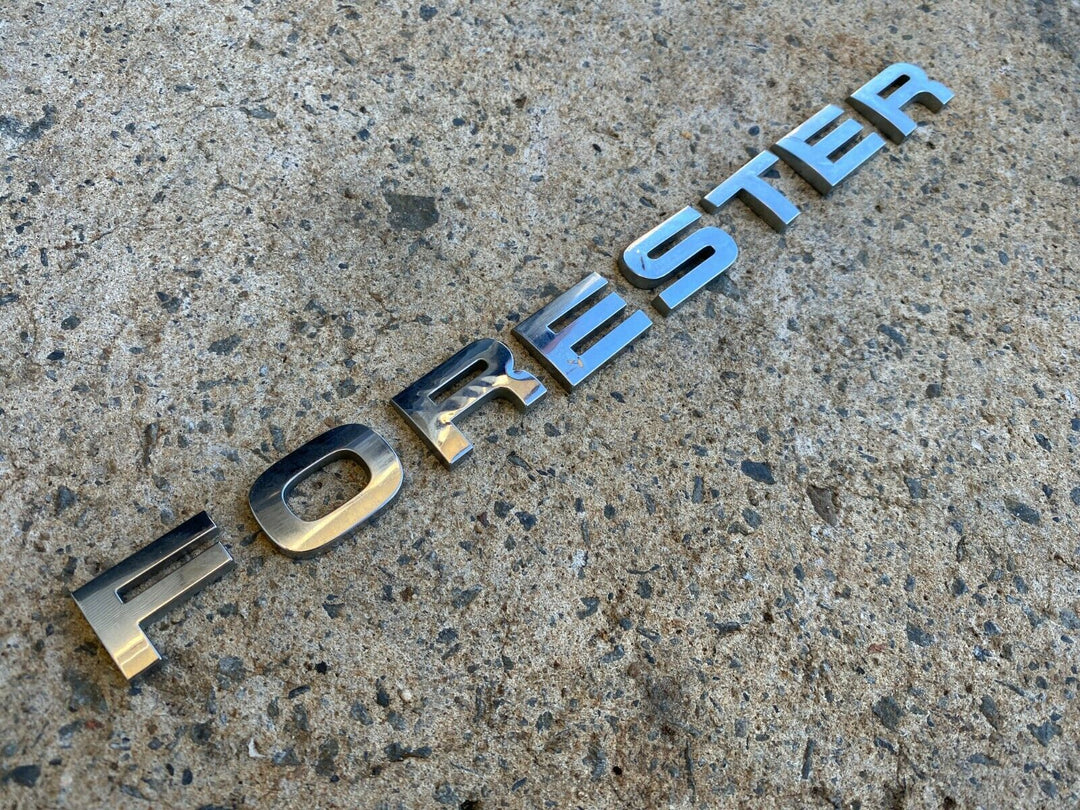 Subaru Forester 2008 -12 SH Rear Tailgate Chrome Badge Decal Letters Genuine AWD