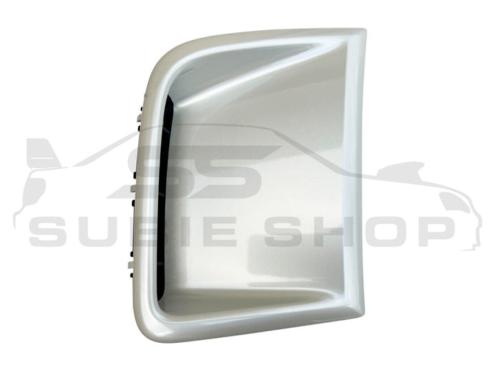 GENUINE Subaru Impreza 08-14 G3 WRX STi Front Bumper Side Vent Bezel White 37J