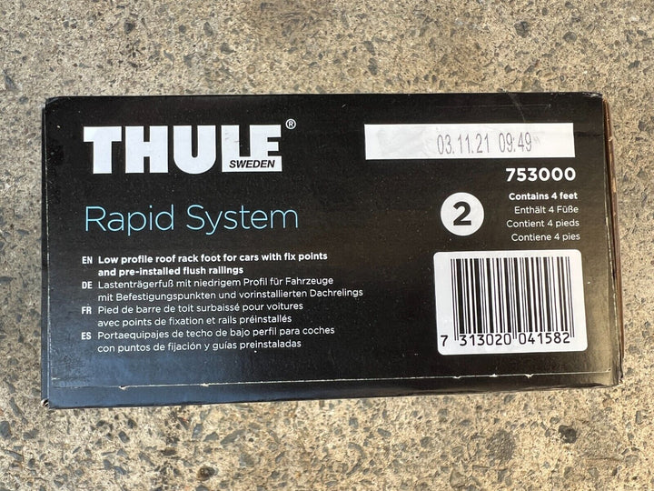 Thule Ladder Surf Board Ski Roof Racks Rack for Subaru 711200 Wing Bar 118 75300
