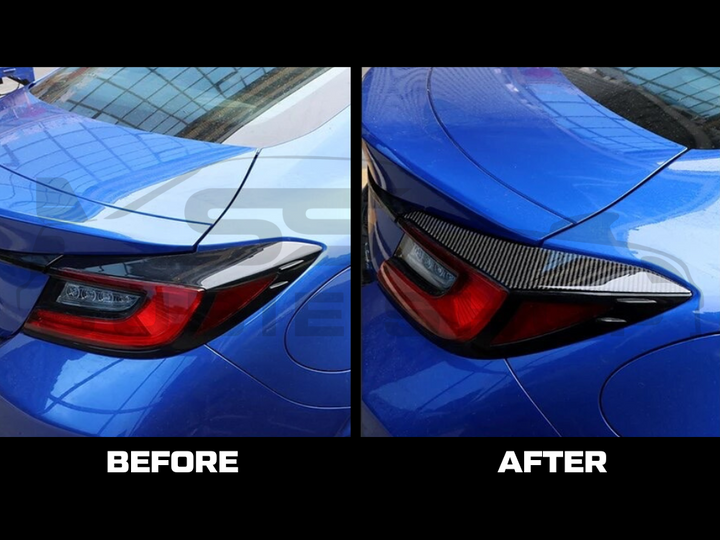 REAL Carbon Fiber Tail Light Cover Trim Kit For 21 - 23 Subaru BRZ / Toyota 86
