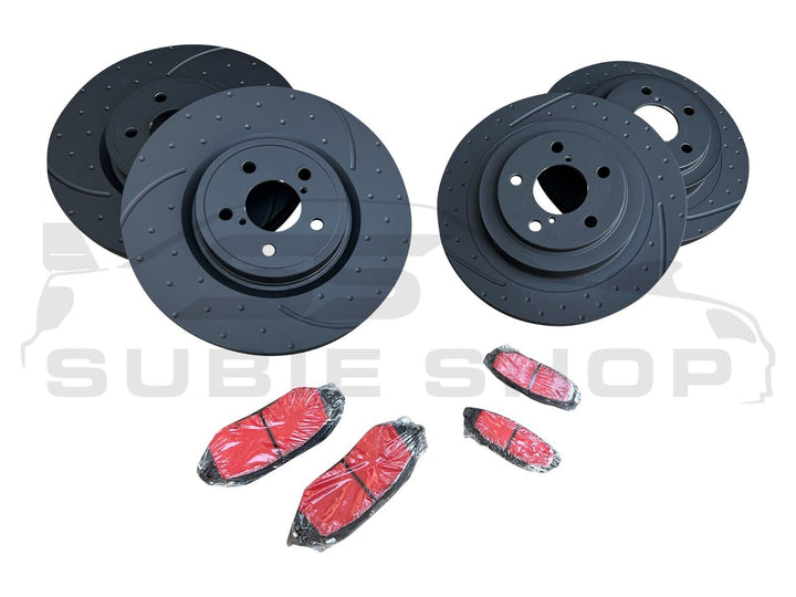 RDA Performance Brake Rotors & Pads Upgrade 03 - 09 Subaru Liberty GT H6 Spec B