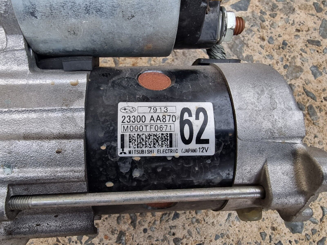 OEM Subaru XV GT FB20 Petrol 2017 - 21 Auto Automatic Engine Starter Motor AA870