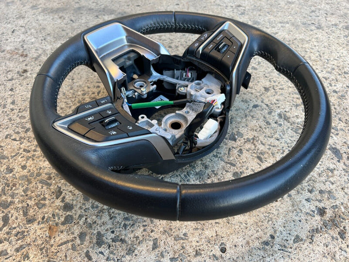 Subaru Forester SK 18 - 21 Leather Steering Wheel Bluetooth Buttons Type GENUINE