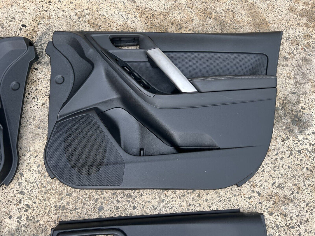 Subaru Forester SJ 2013 - 2018 Leather Door Card Panels Set Black Good Condition