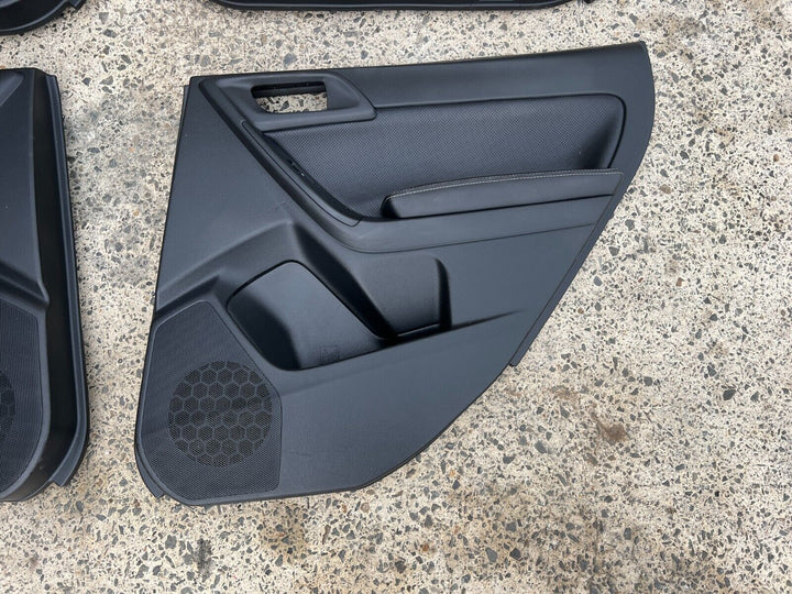 Subaru Forester SJ 2013 - 2018 Leather Door Card Panels Set Black Good Condition