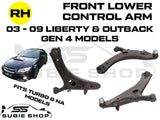 Right Driver Front Lower Control Arm Bush for Subaru Liberty Outback Gen 4 03-09