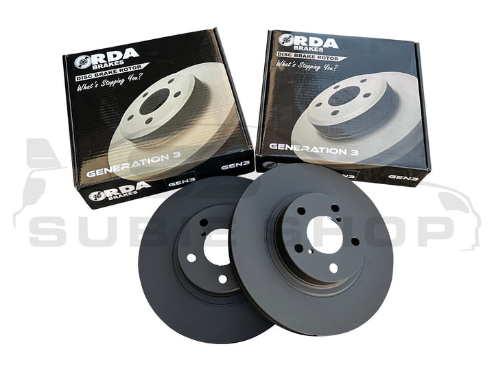 RDA Performance Brake Rotors & Pads Upgrade 08 - 12 Subaru SH XT D Forester