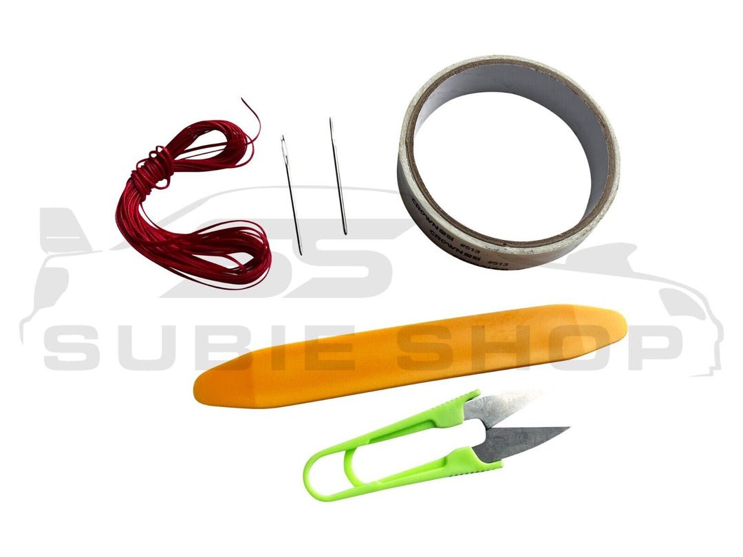 Leather Suede Hand Stitched Steering Wheel Kit For 21-23 Subaru BRZ Toyota GR86