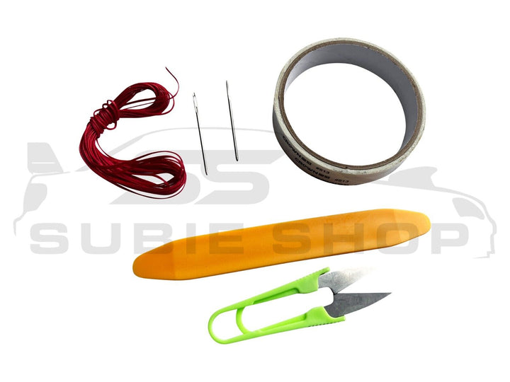 Leather Suede Hand Stitched Steering Wheel Kit For 21-23 Subaru BRZ Toyota GR86