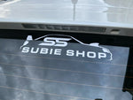 Official SUBIE SHOP Exterior Panel Window Vinyl Decal Sticker For Subaru JDM WHT