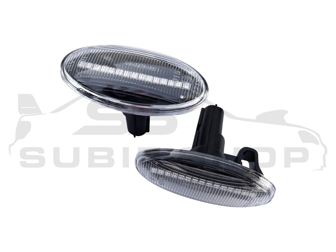 Sequential Side Indicators Clear Lens Sequential Fender Side Indicators For 01 - 07 Subaru Imprez ...